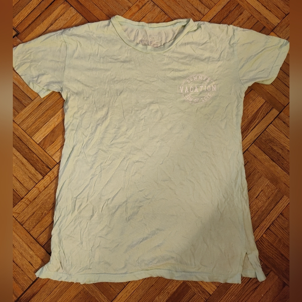 Flirtitude Green "Summer Vacation Szn Of Love" Short Sleeve Graphic Tee